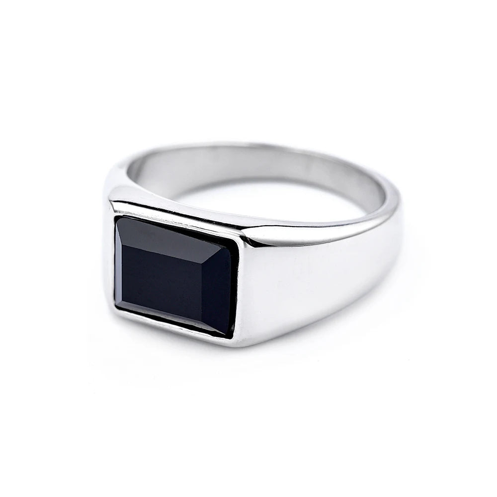 BLACK STONE RING